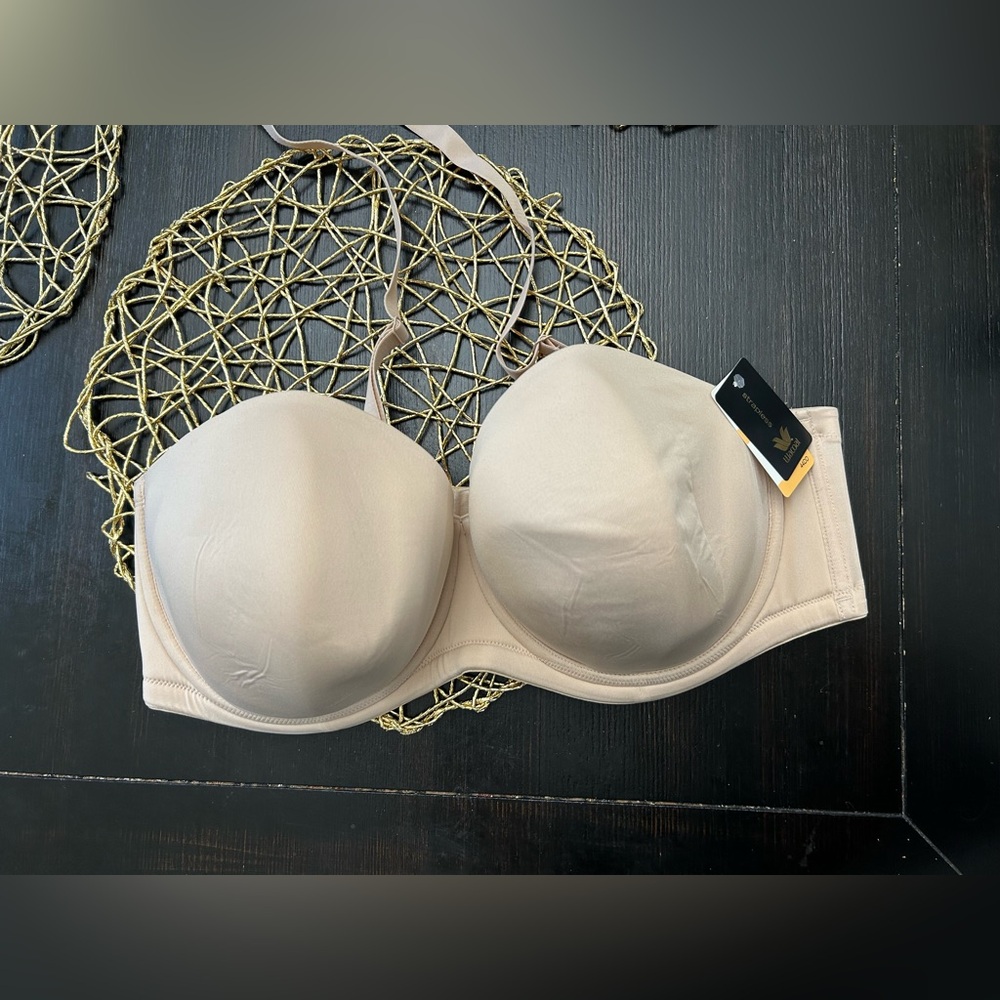 Wacoal Women's Red Carpet Strapless Bra Sand Size 44DD NEW Convertible 854119 - Picture 6 of 9